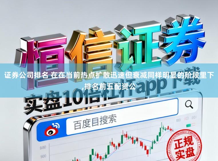 证券公司排名 在在当前热点扩散迅速但衰减同样明显的阶段里下，排名前五配资公