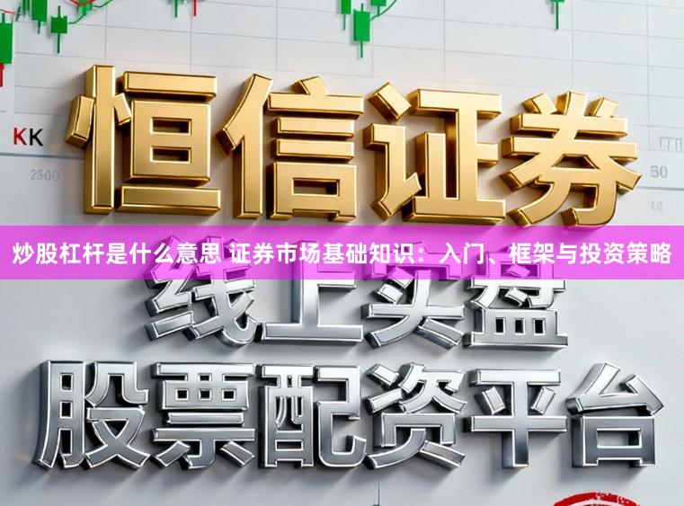 炒股杠杆是什么意思 证券市场基础知识:入门、框架与投资策略
